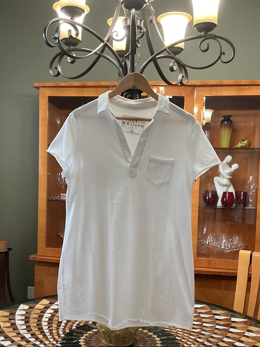 Frank & Eileen White Mini Shirt Dress